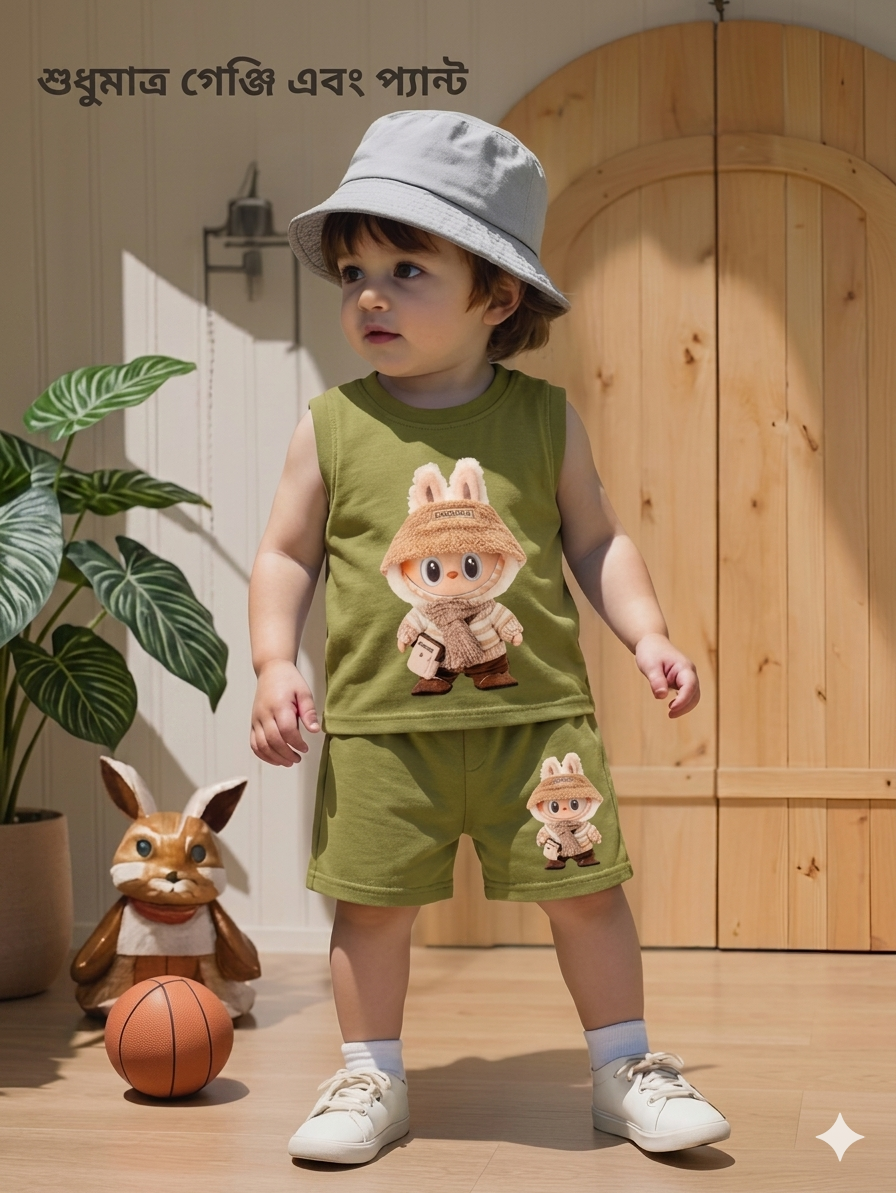Eid special sleeveless t-shirt set